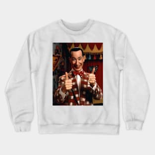 Pee Wee Herman Smiling on camera Crewneck Sweatshirt